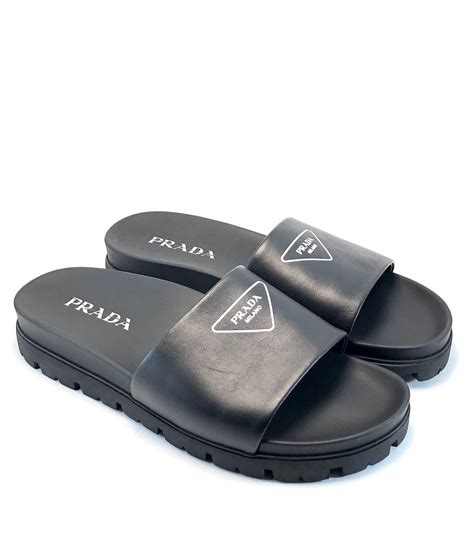 prada slides men|Prada men's moccasins.